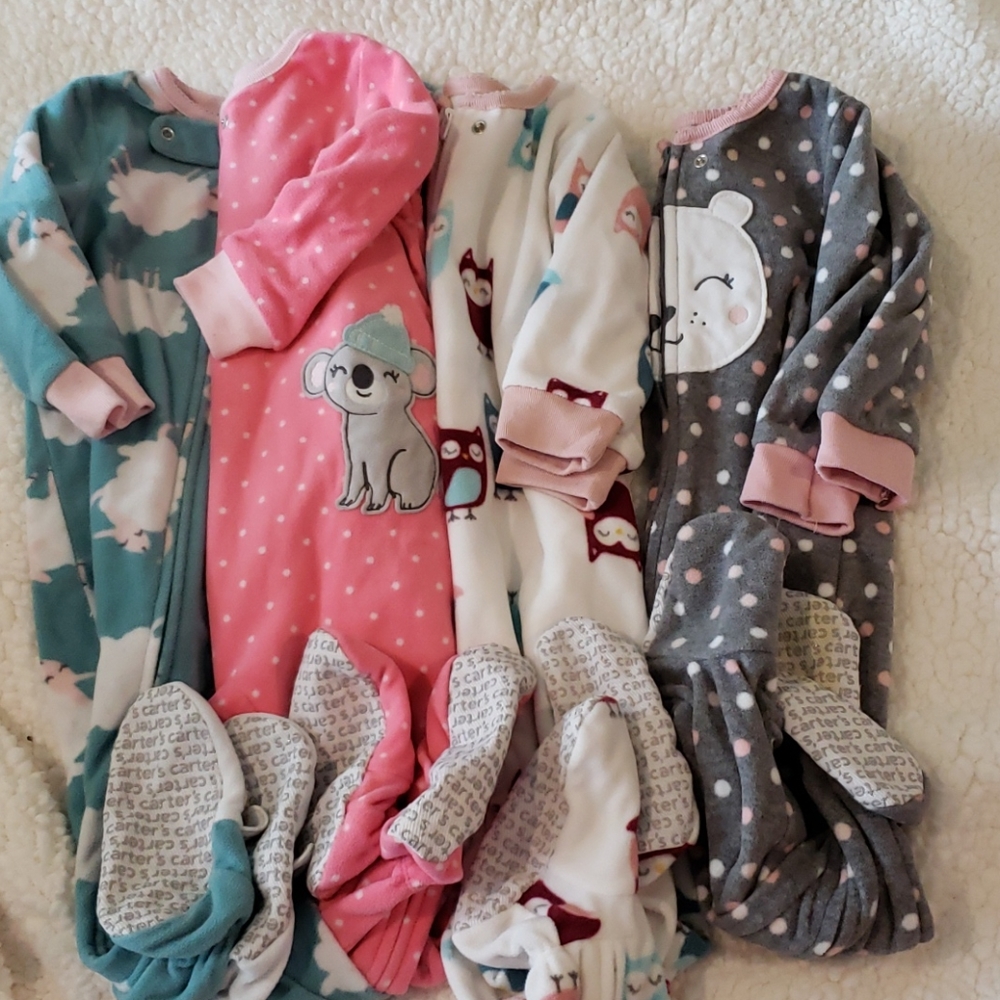 Fleece footed pajamas